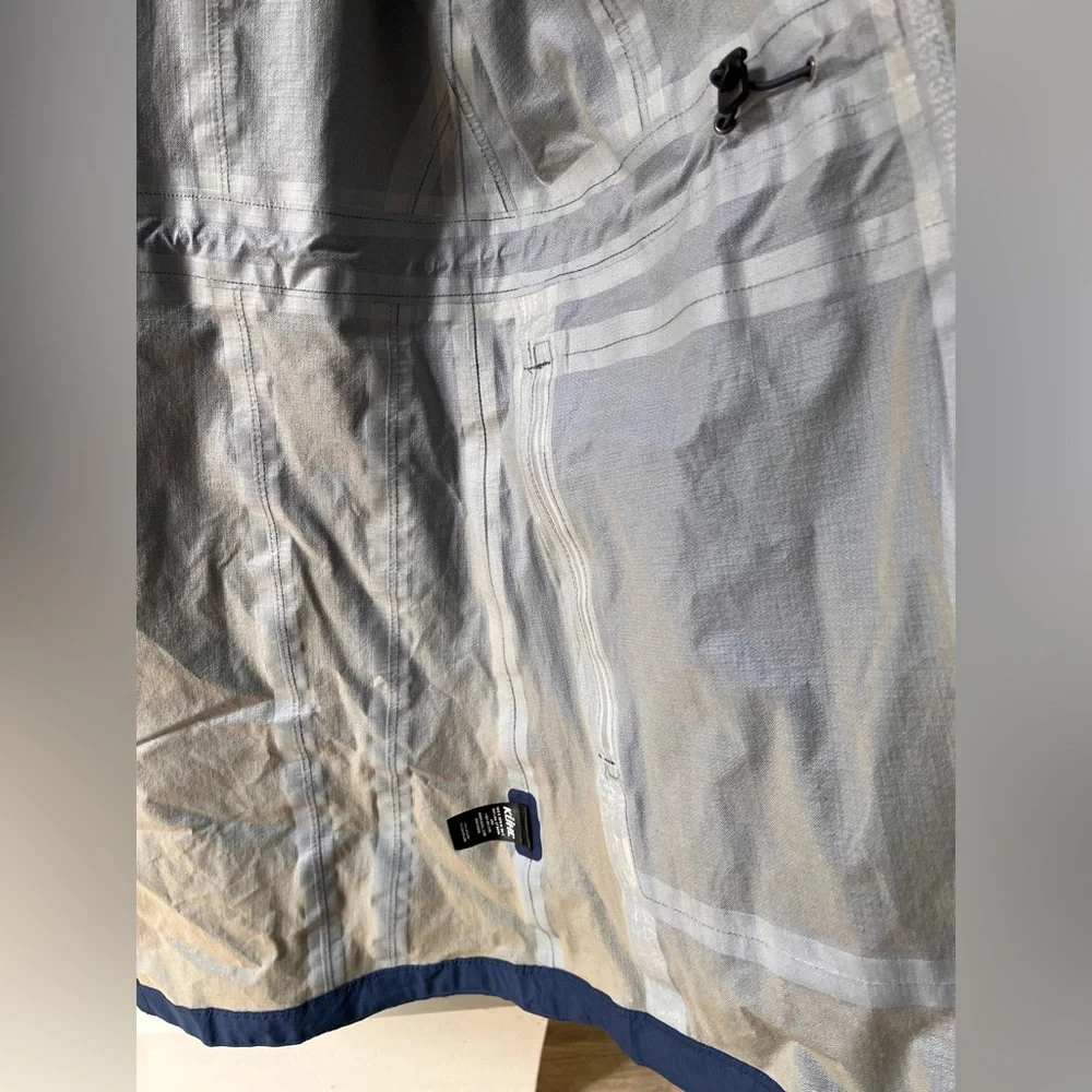 KUHL Jetstream Lightweight Trench Women’s Medium Navy Blue Hooded Rain Jacket - Picture 8 of 12